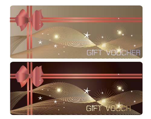 Bow gift card with abstract background vector 05 gift card bow background abstract   