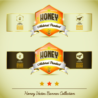 Honey labels vector 03 labels label honey   