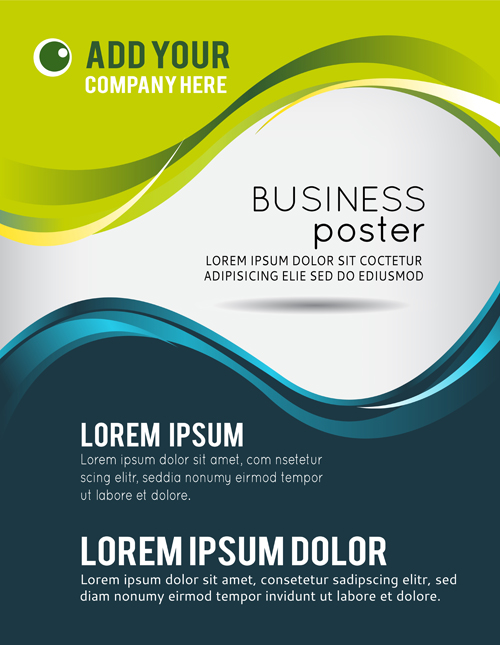 Business poster abstract style vector 01 poster business abstract   