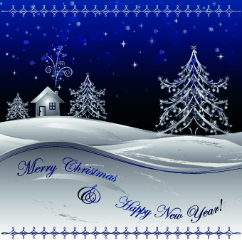 Christmas night background vector night christmas background vector background   