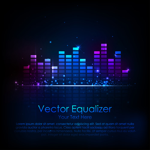 Vector music background 01 music background   