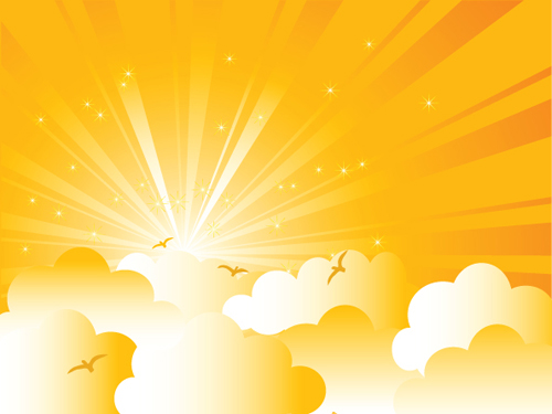 Set of Sunny day vector background 04 sunny day sunny day   