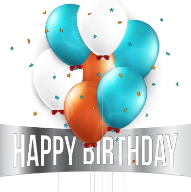 Creative Happy Birthday background with balloon vector 03 happy birthday happy creative birthday background   