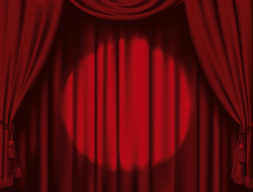 Red Stage Curtain design vector graphic 05 stage red curtain   