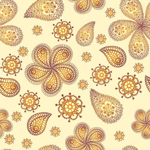 Beautiful floral seamless pattern vector material seamless pattern floral beautiful   