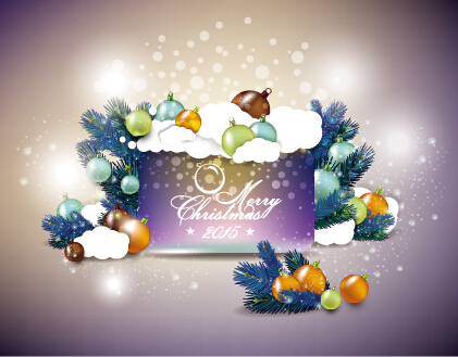 Elegant christmas colored baubles background art 02 elegant colored christmas baubles background   