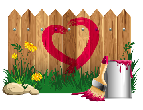 Paints with wood wall vector material 01 wood wall Paints paint   