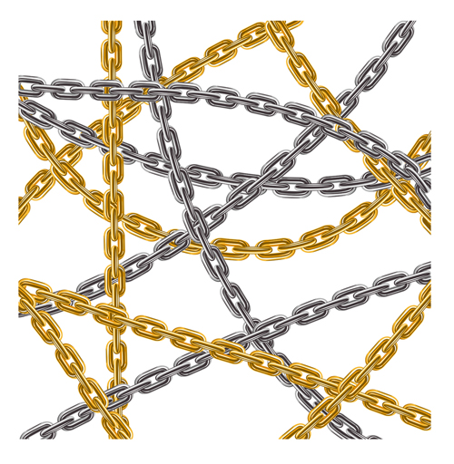 Different Metal chain art background vector 02 metal different chain   