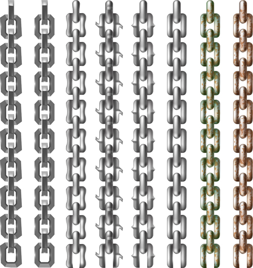 Different Metal chain art background vector 03 metal different chain   