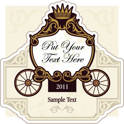 Wedding invitation with Carriage design vector 05 wedding invitation carriage   