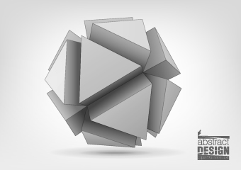 3D geometrical shapes design vector 01 shapes Shape geometric   
