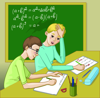 Teacher with Student vector 01 teacher student   