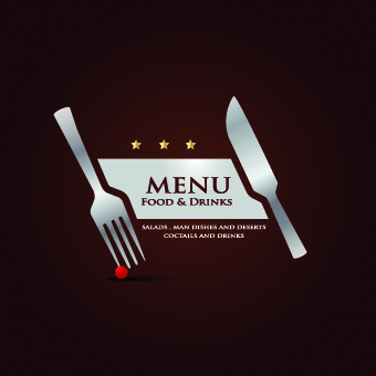 Vector Restaurant menu cover design 03 restaurant menu cover   