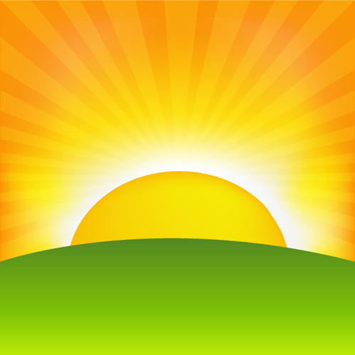 Set of Sunny day vector background 01 sunny day sunny day   