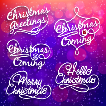 Creative Christmas text logos vector logos logo creative christmas   