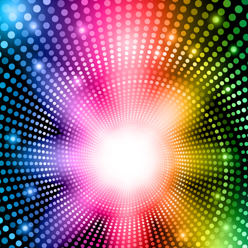 Pretty Rainbow background vector set 04 rainbow pretty   