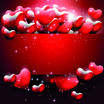 Shiny heart with red background vector graphic vector graphic shiny red background background vector background   