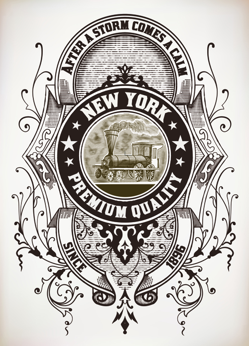 Old vintage labels vector set 05 vintage old labels label   