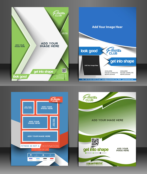 Modern templates flyer cover vector 04 templates modern flyer cover   