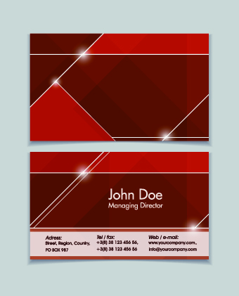 Shiny modern business cards vector 05 shiny modern business cards business card business   