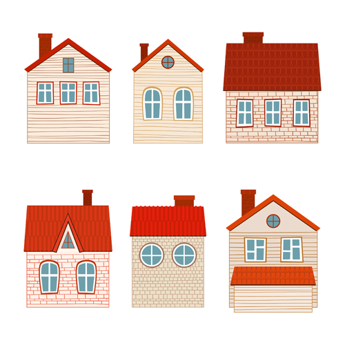 Different house set vector 01 house different   