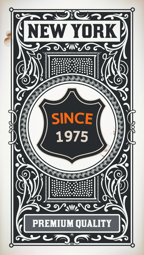 Old vintage labels vector set 02 vintage labels label   