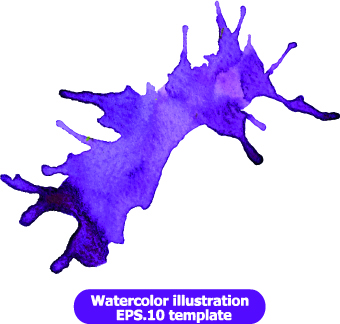 Watercolor illustration vector 02 watercolor illustration   