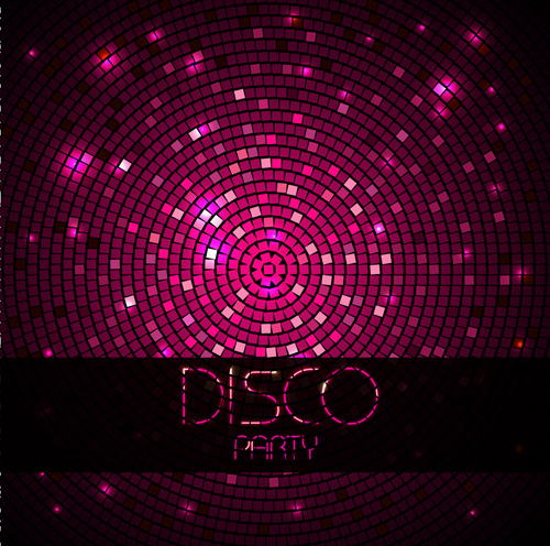 Neon disco music party flyers design vector 04 party music flyer disc   