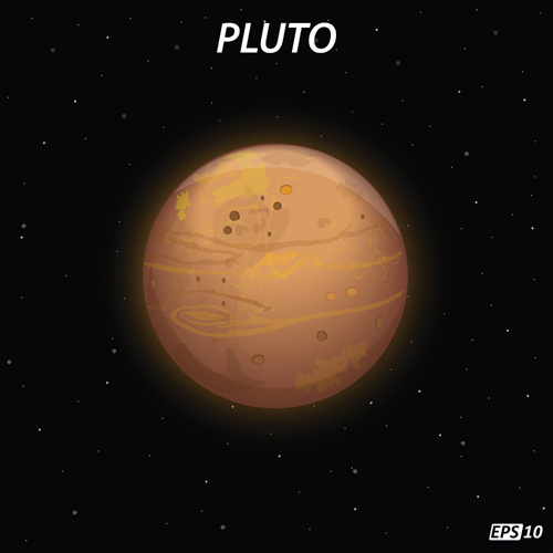 Pluto art background vector Pluto background   