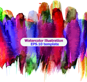 Watercolor illustration vector 03 watercolor illustration   