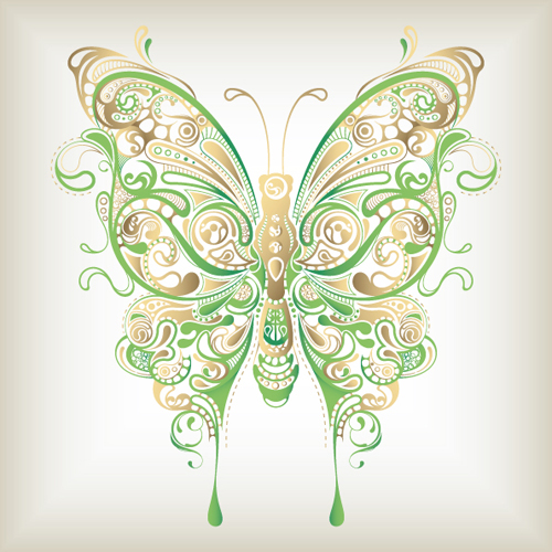 Colorful Abstract butterfly elements vector 04 elements element colorful butterfly abstract   