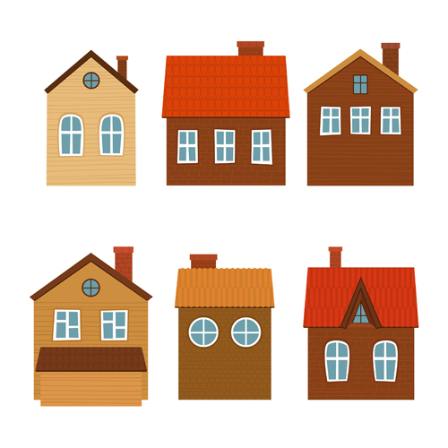 Different house set vector 02 house different   