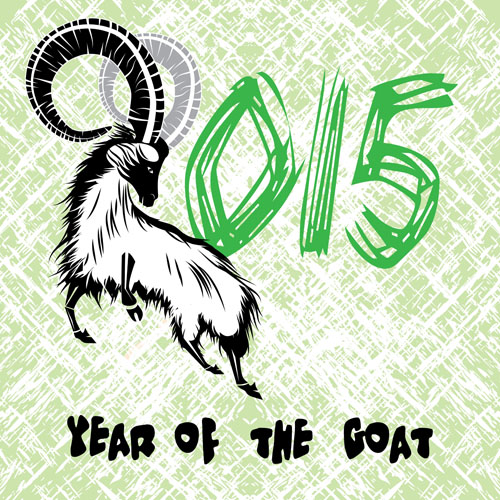 Vector set of 2015 sheep year background material 10 year sheep background material background 2015   