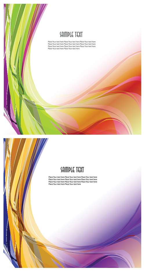 Abstract colored dynamic wave line vector wave lines dynamic curves colorful color background   