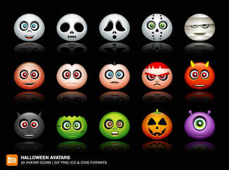 Halloween Avatars icons icons halloween avatars   