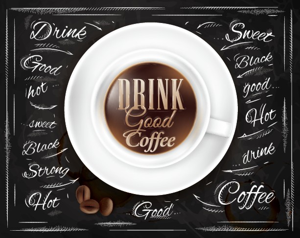 Creative coffee elements with wooden background vector 05 wooden wood elements element creative Coffee elements coffee background vector background   