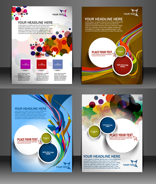 Modern templates flyer cover vector 02 templates modern flyer cover   