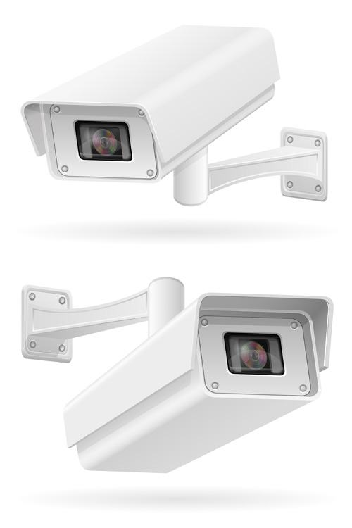 Realistic video surveillance vector material 06 video surveillance realistic material   