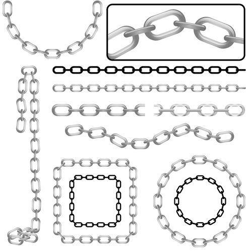 Different Metal chain art background vector 01 metal different chain   