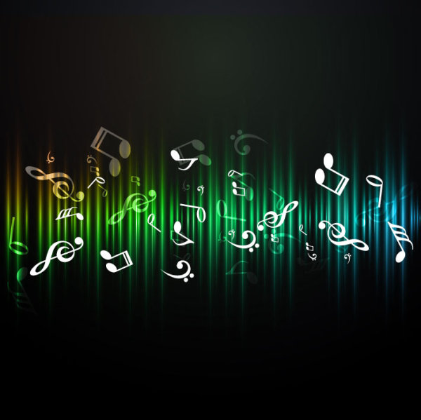 Music elements Note beckground vector note music elements element   