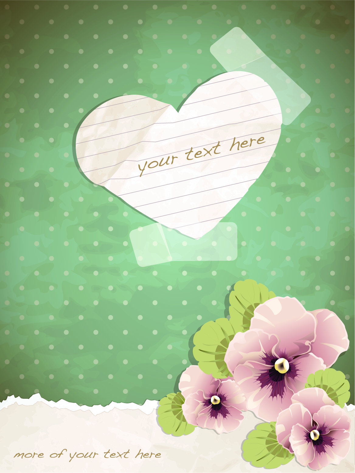 free Exquisite romantic cards vector 01 heart exquisite card   