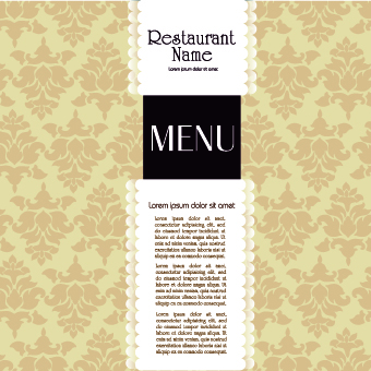 Restaurant menu cover design set 03 restaurant menu cover   