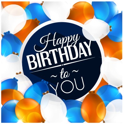 Creative Happy Birthday background with balloon vector 05 happy birthday happy creative birthday balloon background   