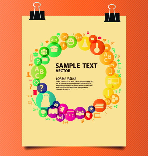 Creative education idea infographics vector 01 infographics Idea education creative   