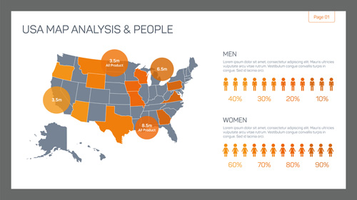 Map with infographic business templates vector 11 templates map infographic business   