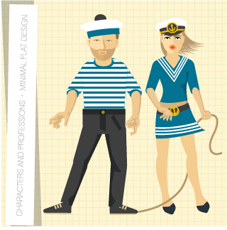 People and professions vector set 10 professions people   