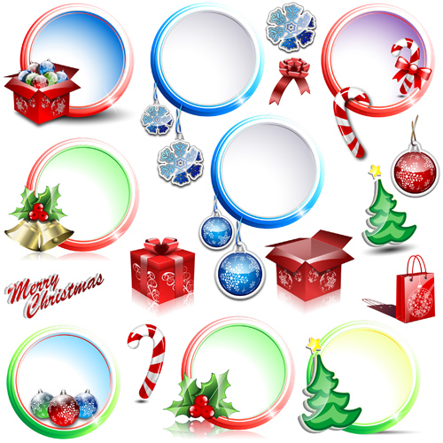 Elements of Christmas Illustration collection vector 05 illustration elements element collection christmas   