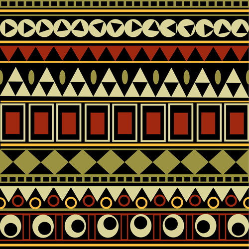 Tribal pattern seamless borders vector 03 tribal seamless border   