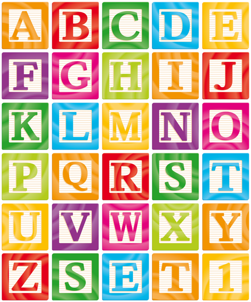 Different alphabet elements vector graphics 03 elements element different alphabet   