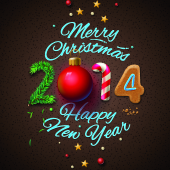 New Year 2014 Christmas deisgn vector year new year new christmas 2014   